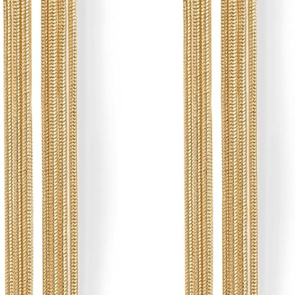 14K Gold Plated 925 Sterling Silves Posts Long Dangle Earrings for Women | Elega